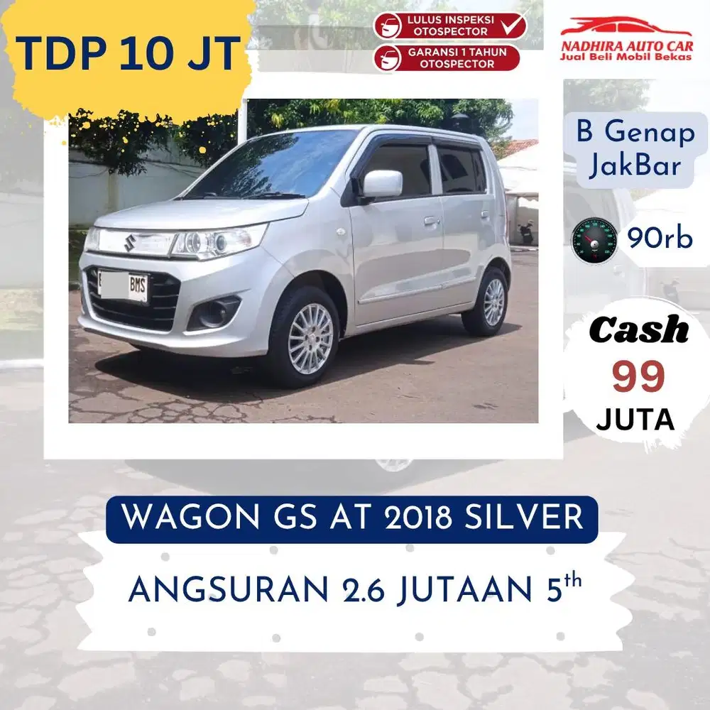Promo TDP 5 Juta Wagon GS AT 2018 Silver