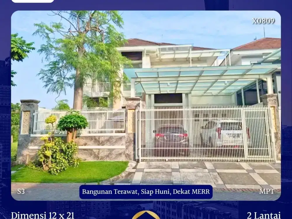 JUAL RUMAH PURI GALAXY SURABAYA DKT MERR STIKOM UNIV DINAMIKA