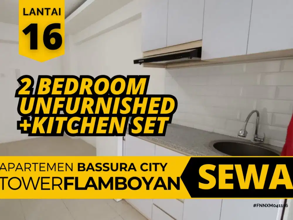 Sewa Apartemen Kosongan +KitchenSet 2 Bedroom Tower F Bassura City