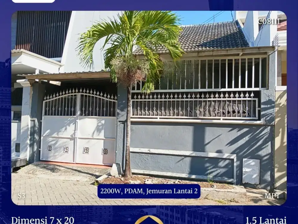 JUAL RUMAH TAMAN PONDOK INDAH SURABAYA SHM 1.3M