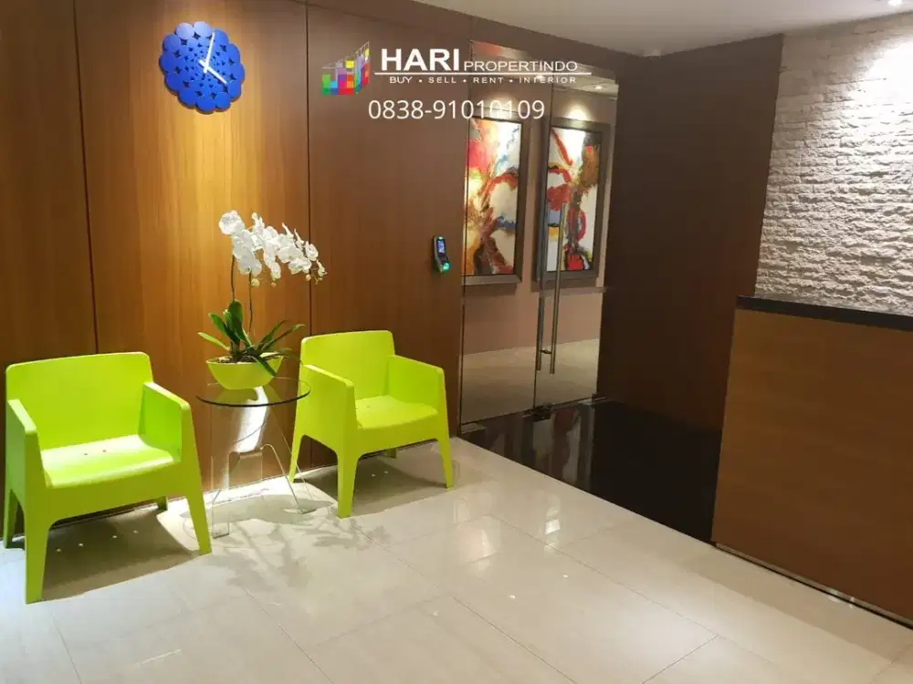 DIJUAL/DISEWA Ruang Kantor (Office Space) Gedung Multivision Tower Kuningan 390sqm Furnish Dekat MRT LRT Busway Sudirman Thamrin Menteng Casablanca