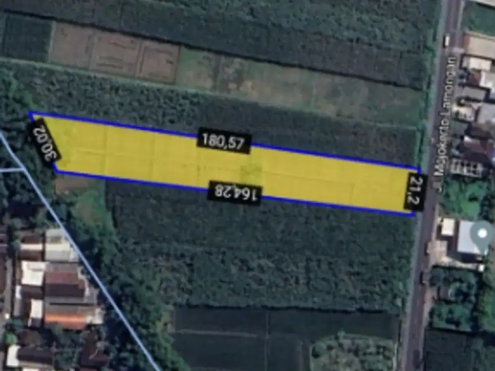 JUAL TANAH MOJOKERTO JALAN RAYA SHM BESAR