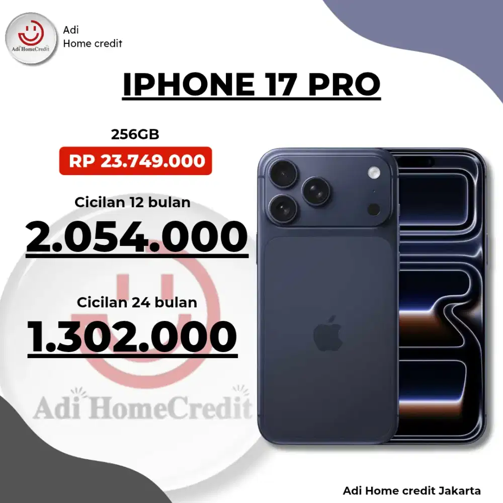 KREDIT IPHONE 17 PRO 256GB CUKUP KTP