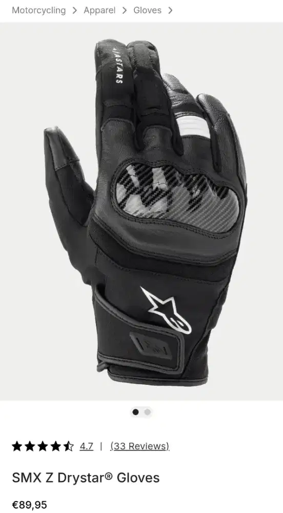 Glove alpinestars dainese macna five yellow corn revit taichi fox klim