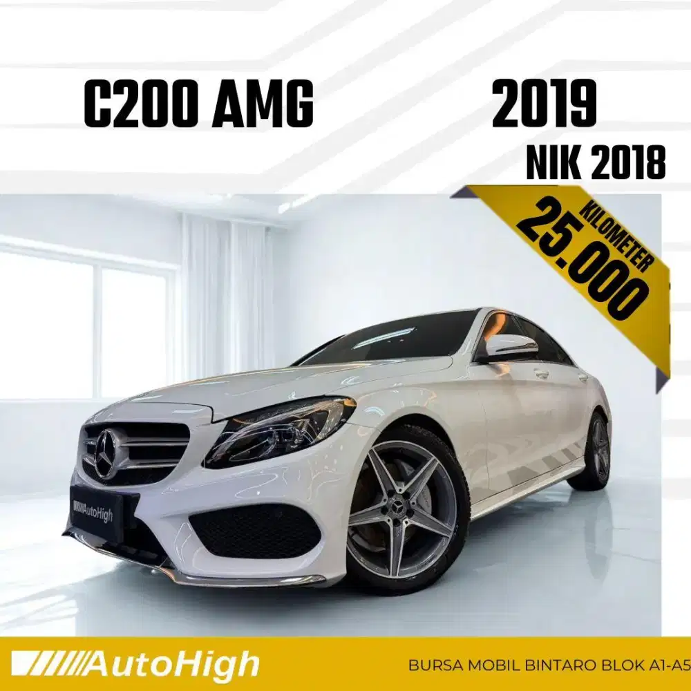 DP10% [Km25.000] C200 AMG 2018 White Reg 2019 #AUTOHIGH