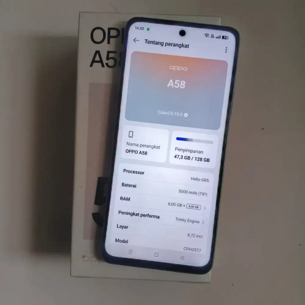 Oppo A58 4G ram 6+6/128