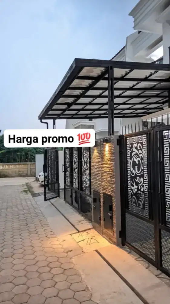 Kanopi minimalis modern