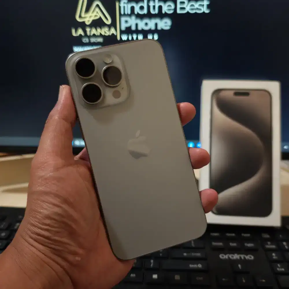 Iphone 15 Pro Max 256gb Resmi Fullset Original No Minus Siap Pakai