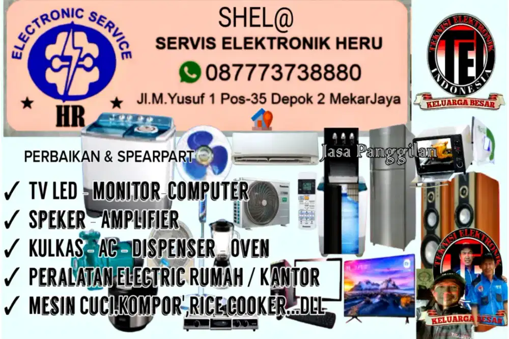 Servis Panggilan TV Smart,Audio/Vidio DLL &
Elektronik Rumah/Kantor