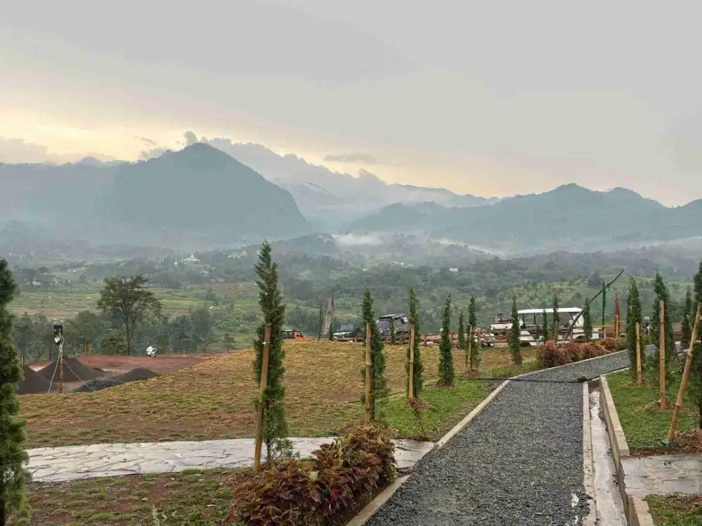 kavling murah shm di puncak 2 view pegunungan udara sejuk