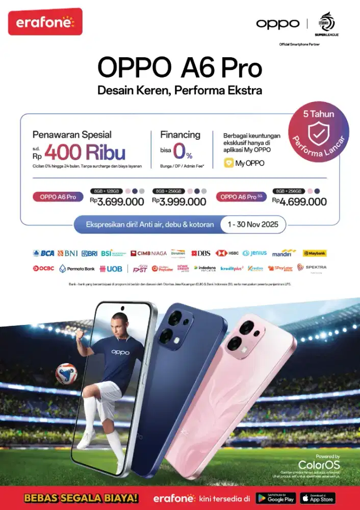Oppo A6 Pro cicilan tanpa DP