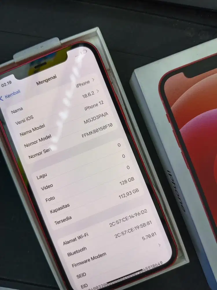 Second Iphone 12 128Gb iBox fullset Original