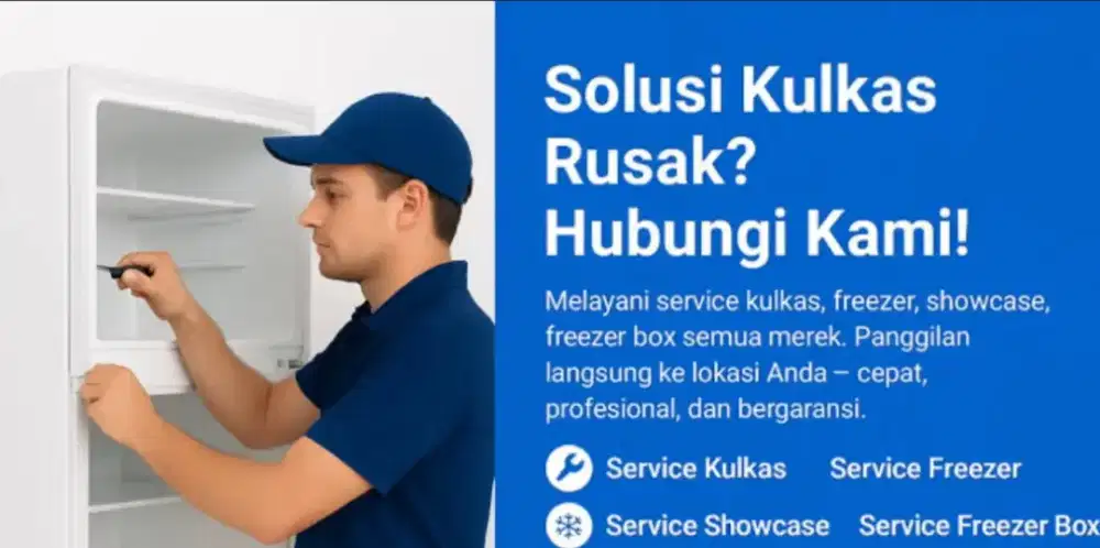 Service AC, Bongkar pasang AC, Service mesin cuci & Kulkas