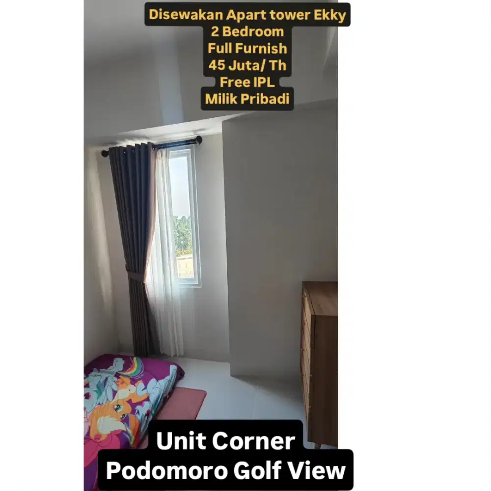 45 Juta / Th Tower Ekky Free IPL unit corner PGV 2 bedroom, best view
