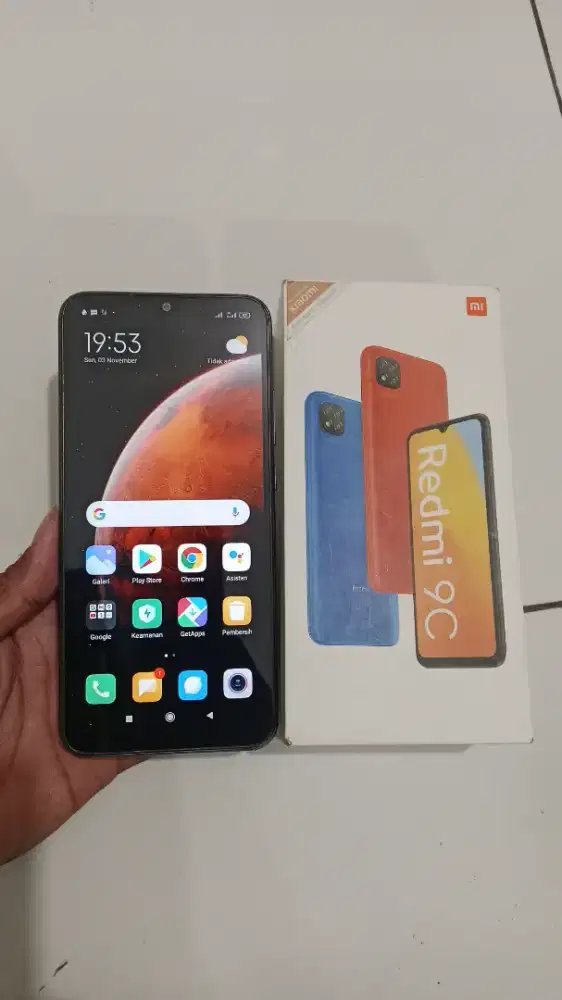 Redmi 9c.ram 4/64.jaringan 4g.fullset no minus