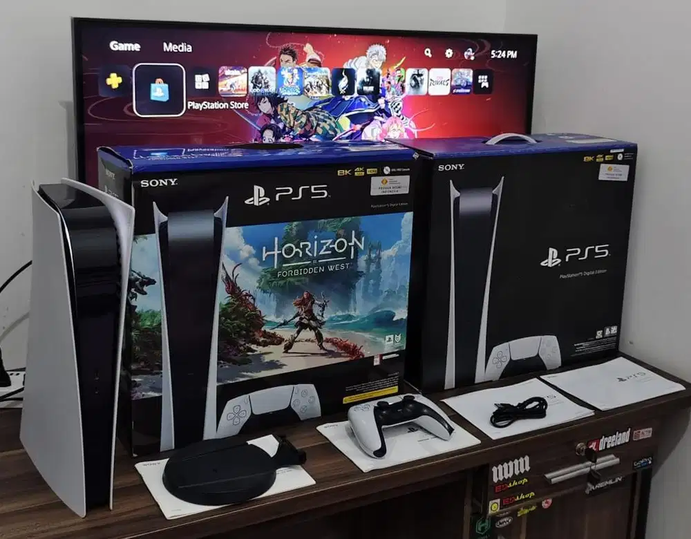 PS5 Digital Version Full Game + 2 Stick + FC26 (Mulus)