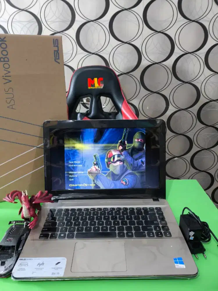 [SSD] Laptop Slim Lengkap Asus VIVOBOOK UX414N FULSET BOX Batre awet