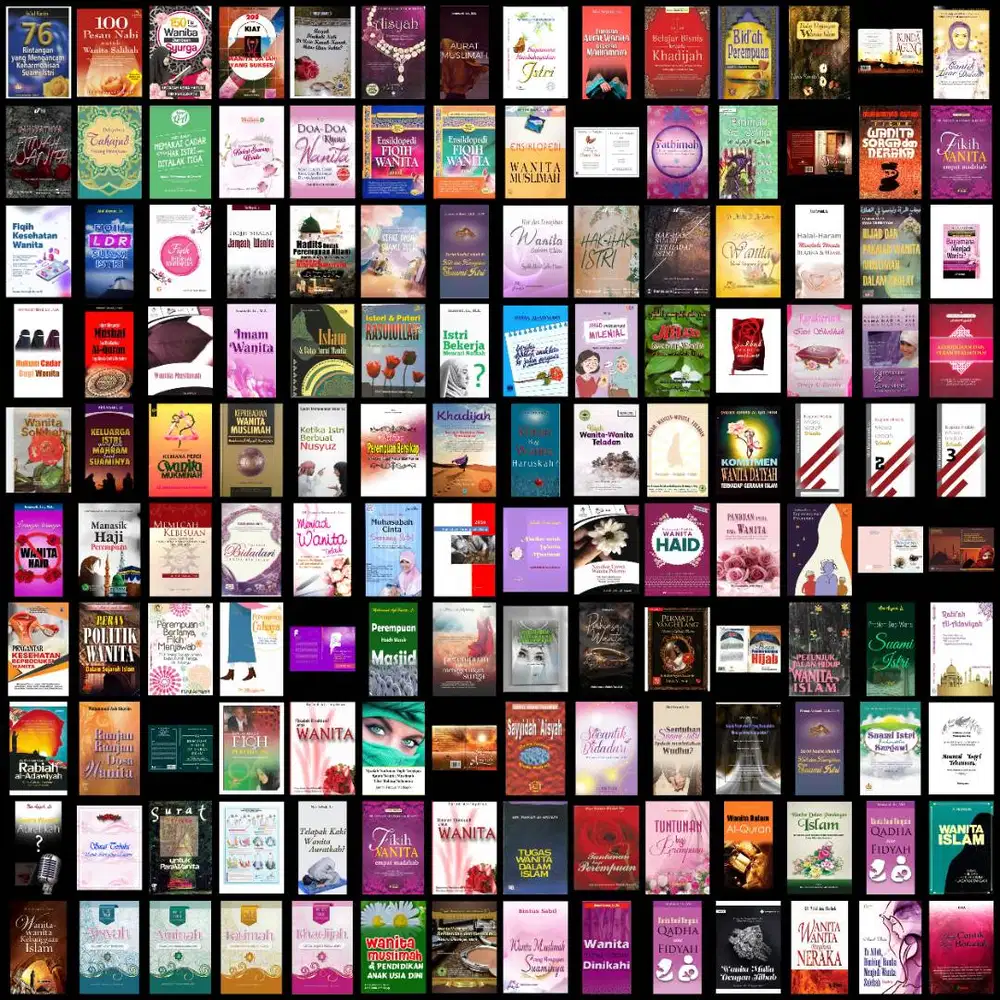 buku Digital Tentang perempuan muslimah dan istri salihah 140 Judul