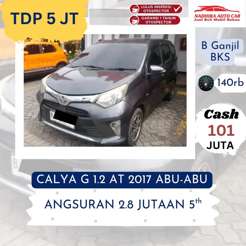 Promo TDP 5 Juta Calya G 1.2 AT 2017 Abu