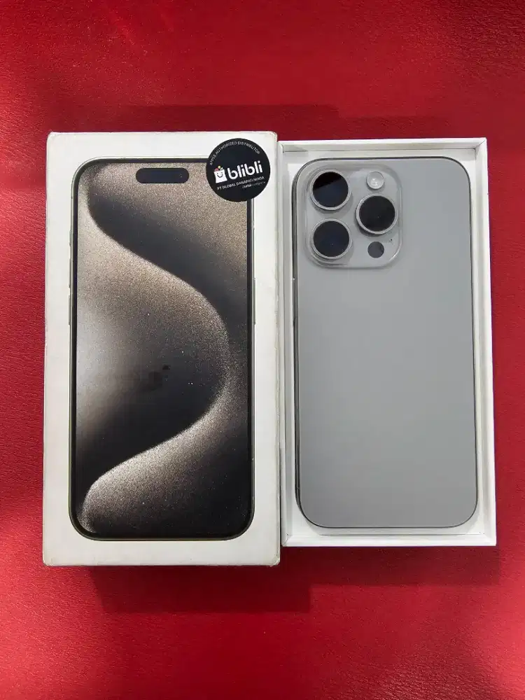Iphone 15 pro 256gb ibox bh88 like new fulset ori