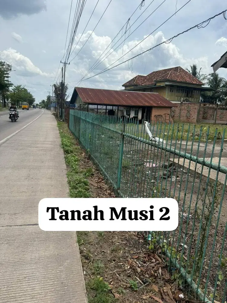 Tanah Murah Lokasi di Pinggir Jalan Dekat Pintu Tol Palembang