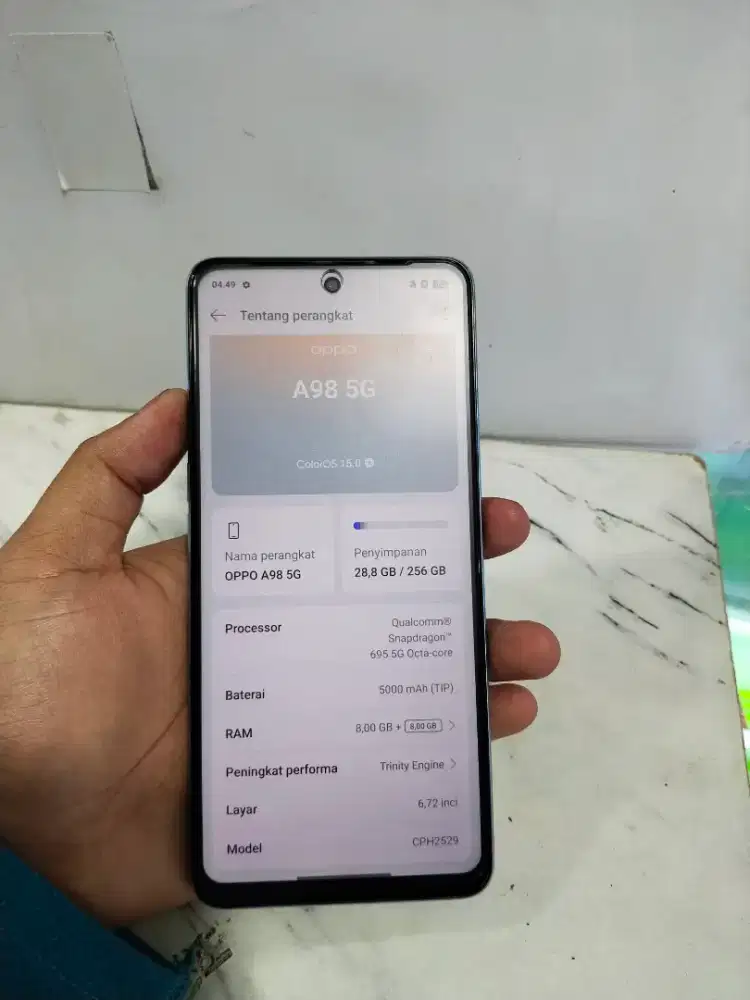 Oppo a98 5G ram 8+8