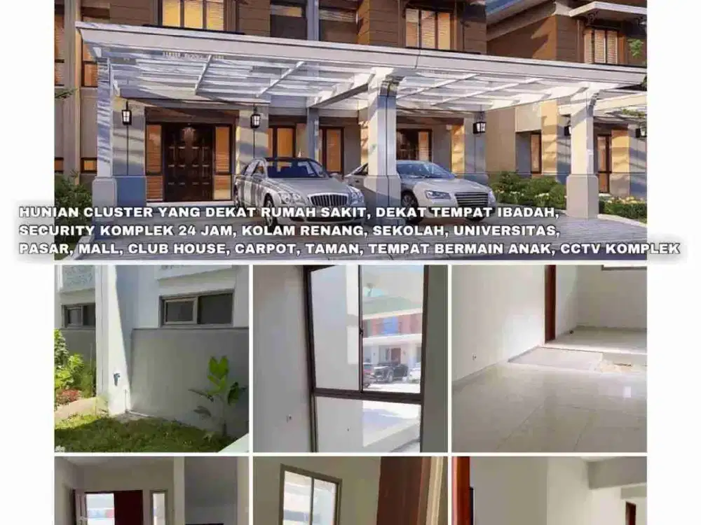 dijual/disewakan rumah hunian cluster mewah di jl.duyung tambusai nangka