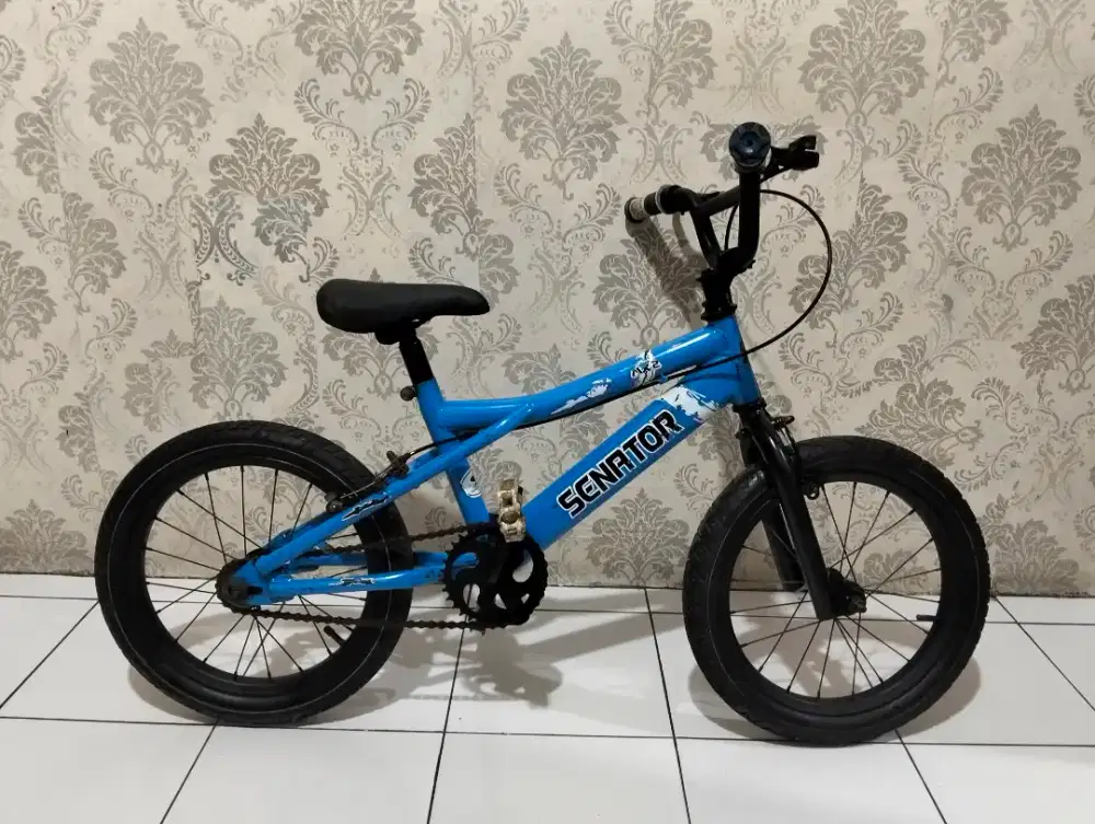 Senator sepeda BMX anak ukuran 16 untuk umur 4-7 tahun