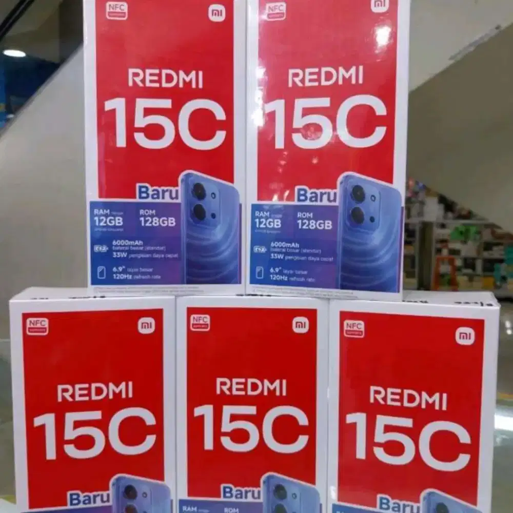 REDMI 15C 6/128-8/256 BARU ORIGINAL GARANSI RESMI 12 BULAN