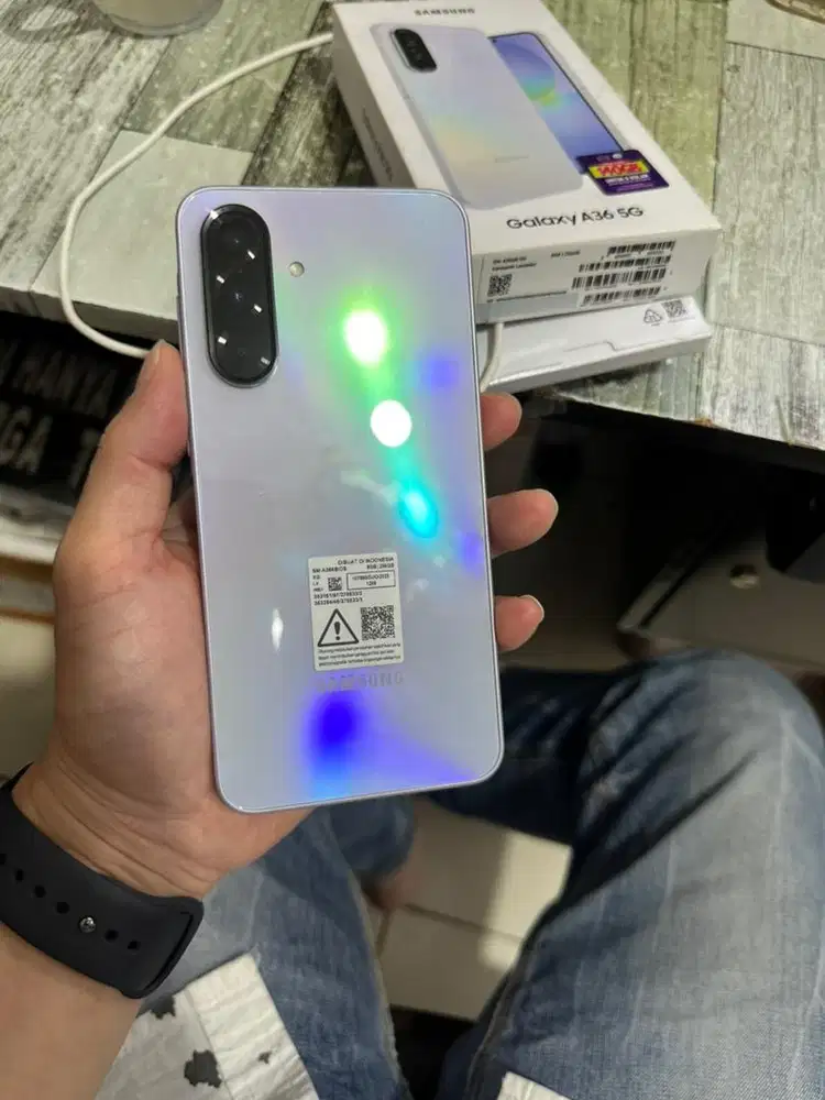 Samsung a36 8/256 istimewah fullset original nota ada garansi on april