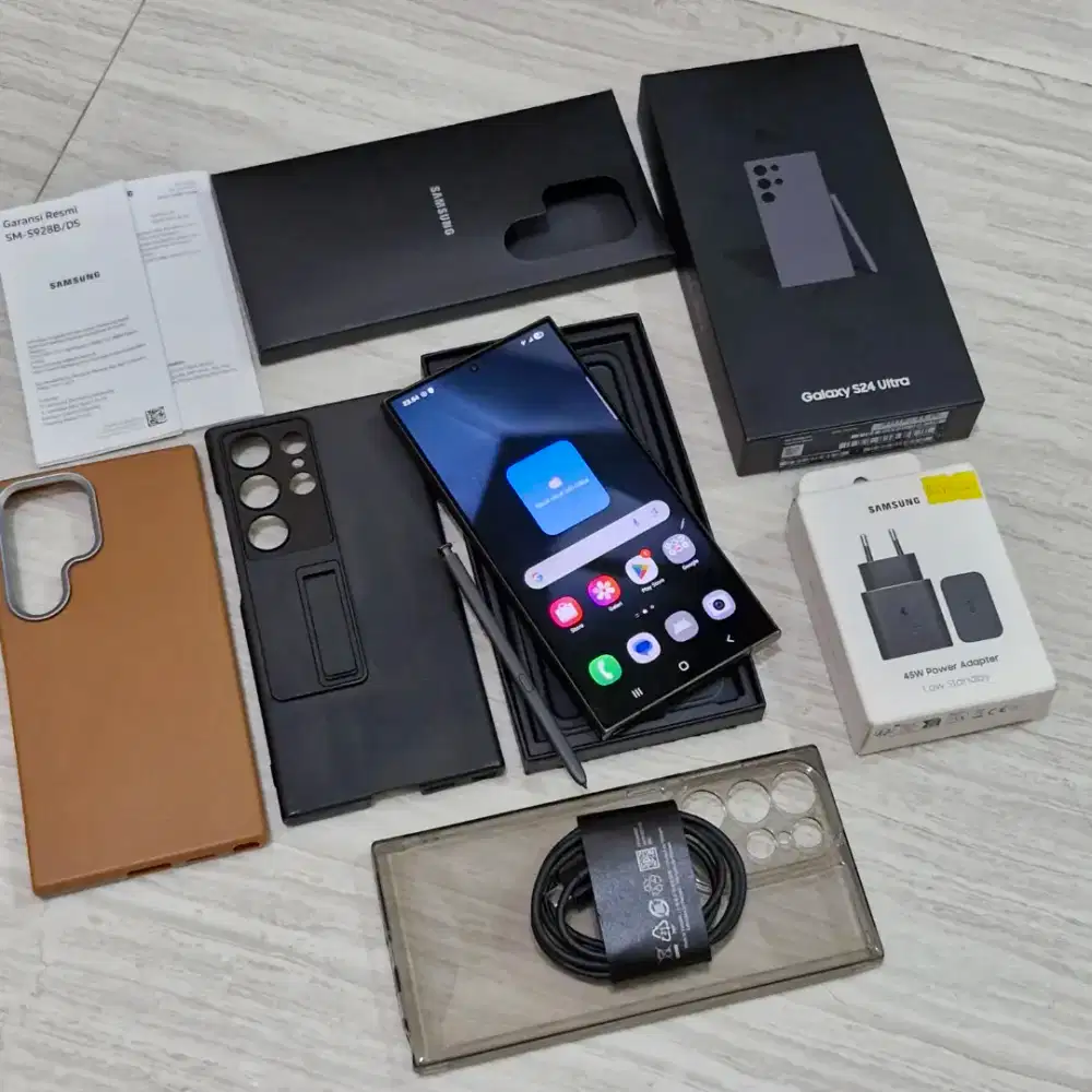 Samsung S24 ULTRA 12/256 Titanium Black SEIN Mulus Ada Bonus