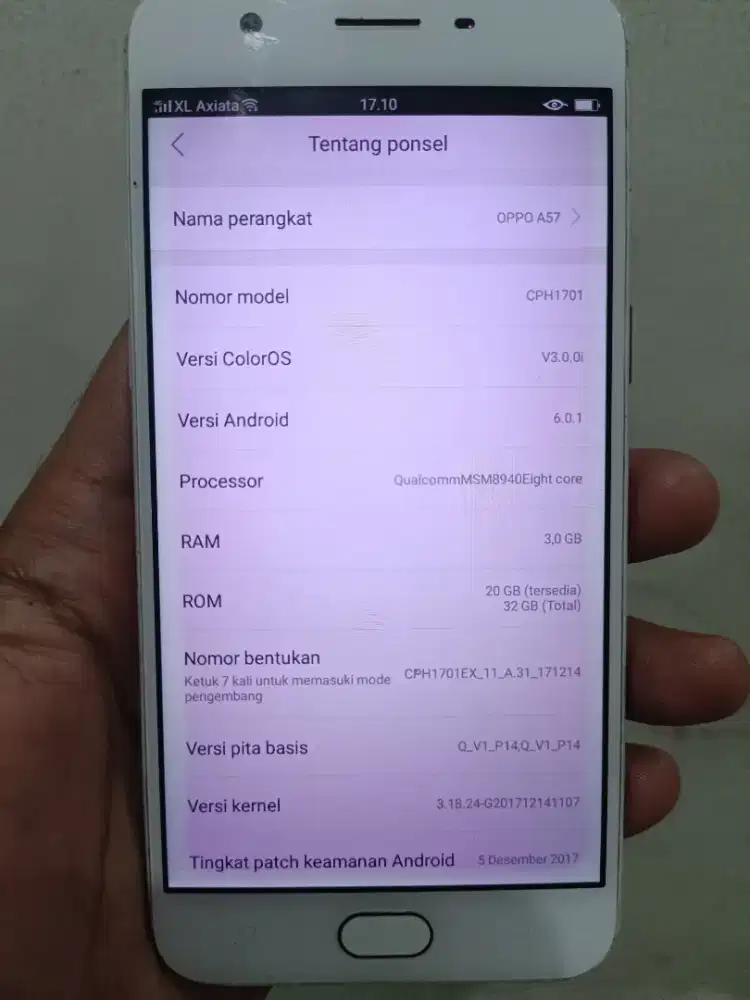 Oppo a57 bekas ram 3/32