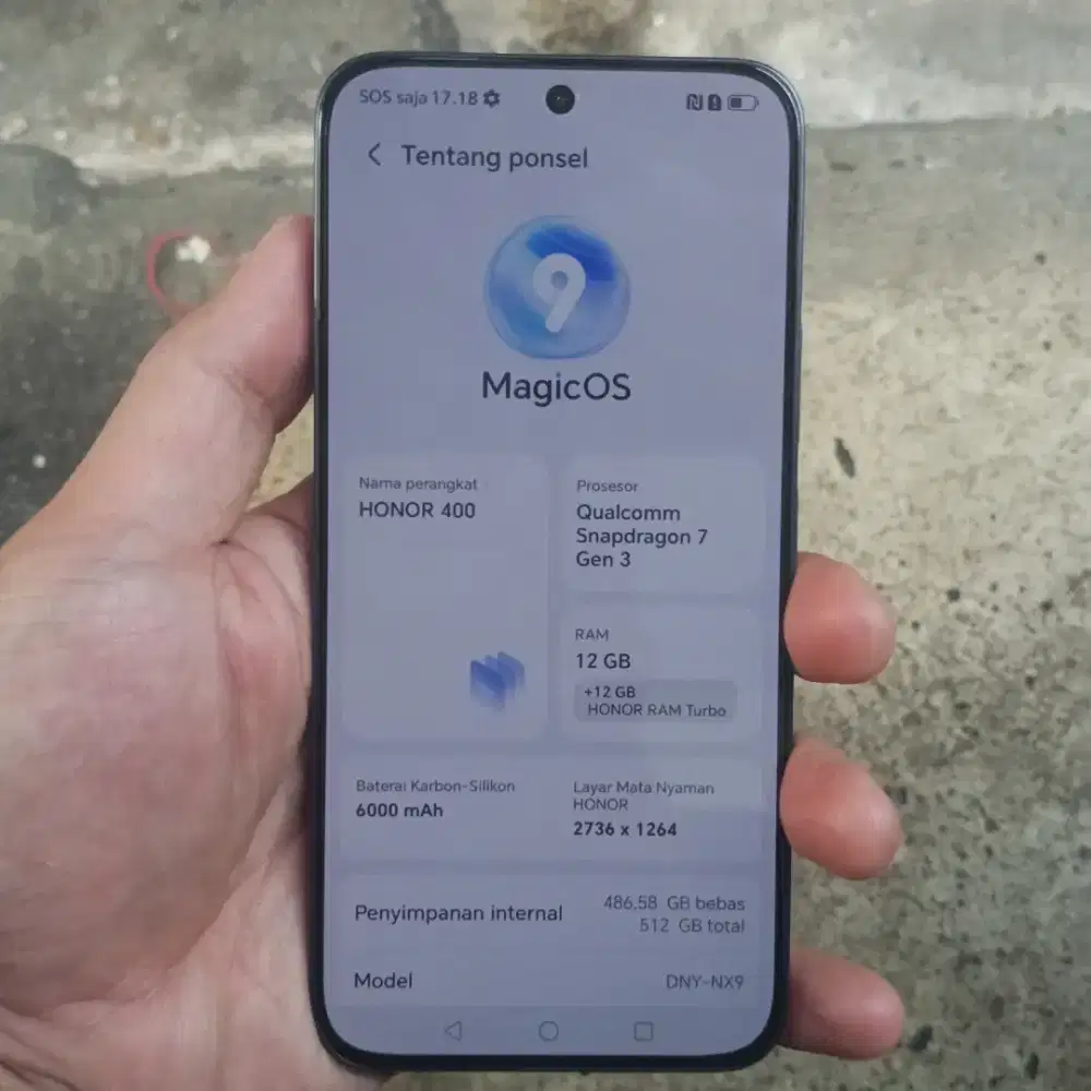 Honor 400 12/512gb resmi indonesia