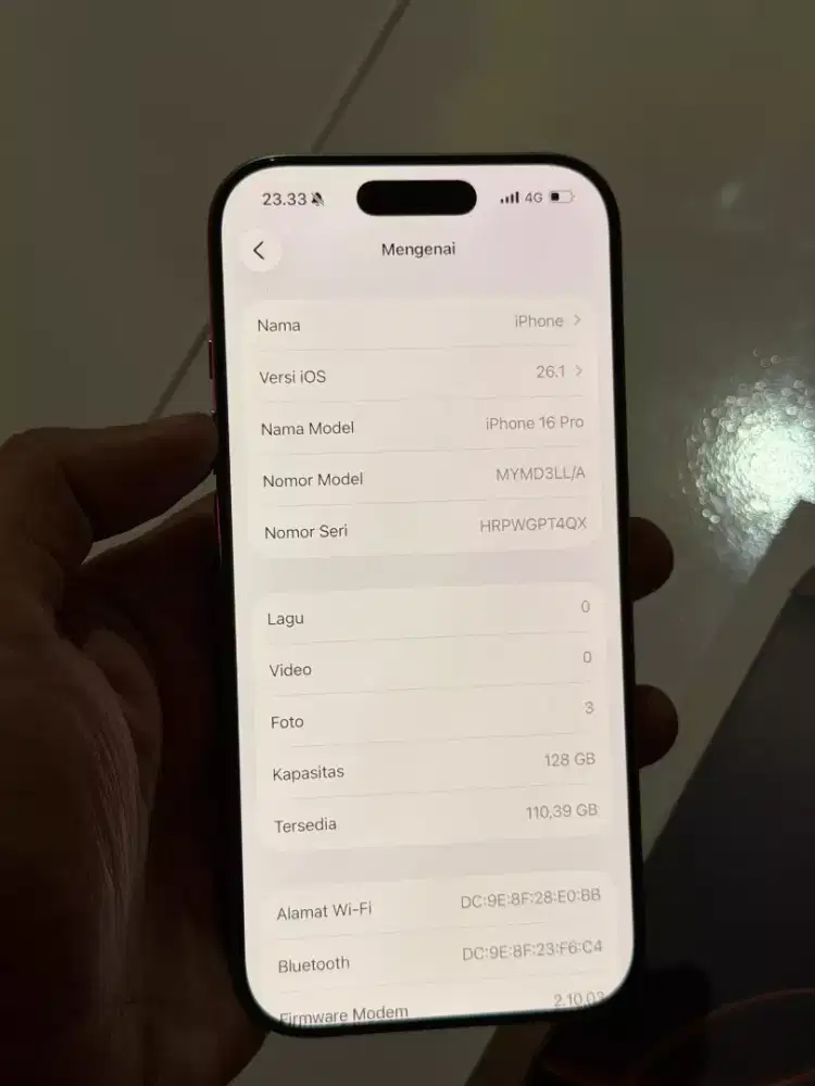 iPhone 16 pro 128 gb inter