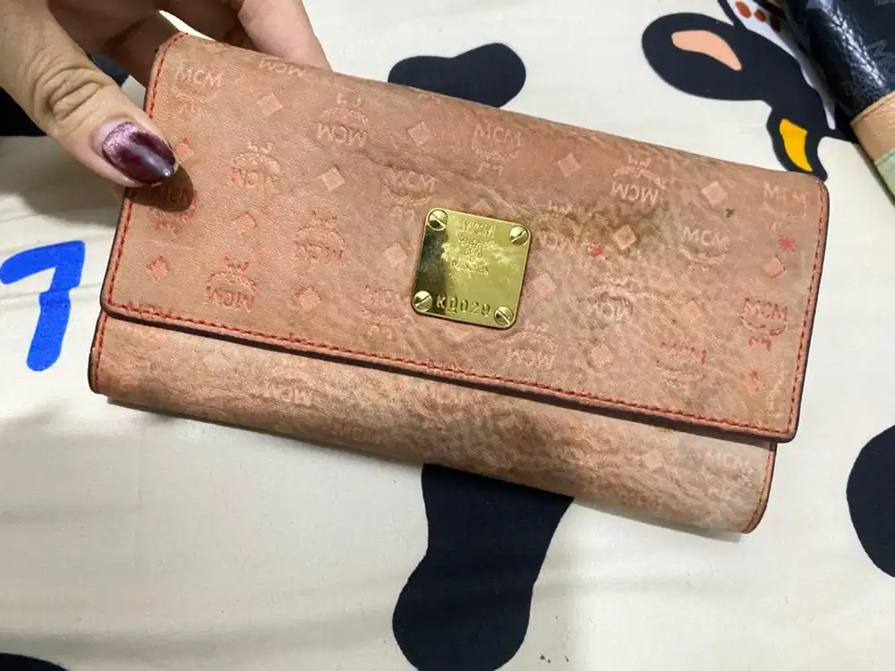 Jual MCM trifold long wallet / Dompet MCM