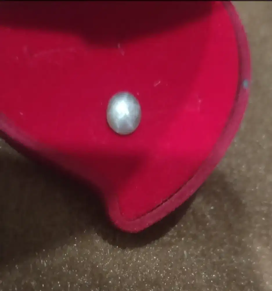 Batu sapphire star biru muda 7mm