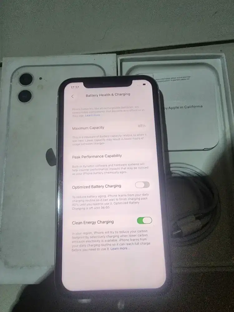 Iphone 11 128gb ex inter warna white