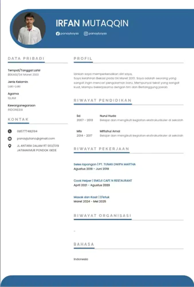 butuh kerjaan apa saja asal halal