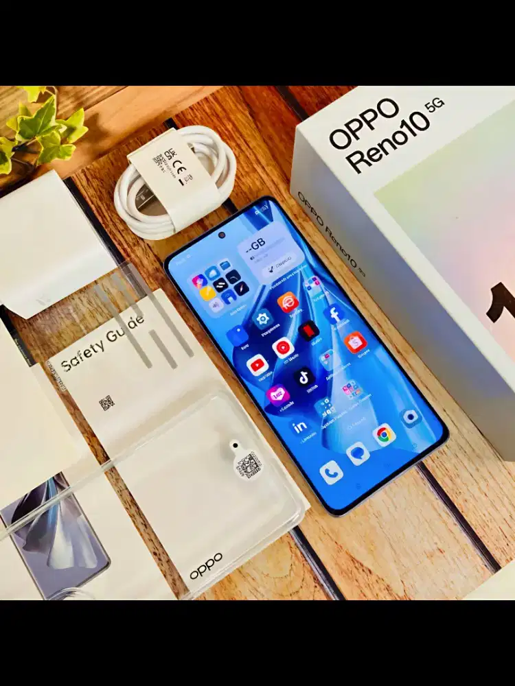 Oppo Reno 10 5G [8+8/256] GB ice Blue! RESMI!!