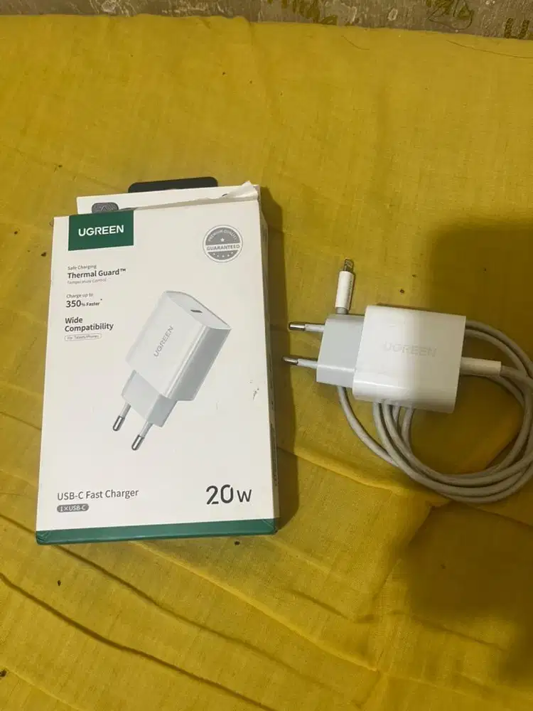 cas iphone merk ugreen mfi (casan apple fast charger)