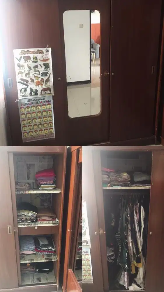 Dijual lemari baju kayu jati