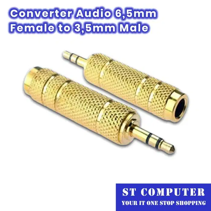 Converter Audio 6,5mm Female to 3,5mm Male
