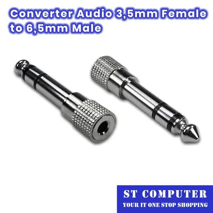 Converter Audio 3,5mm Female to 6,5mm Male