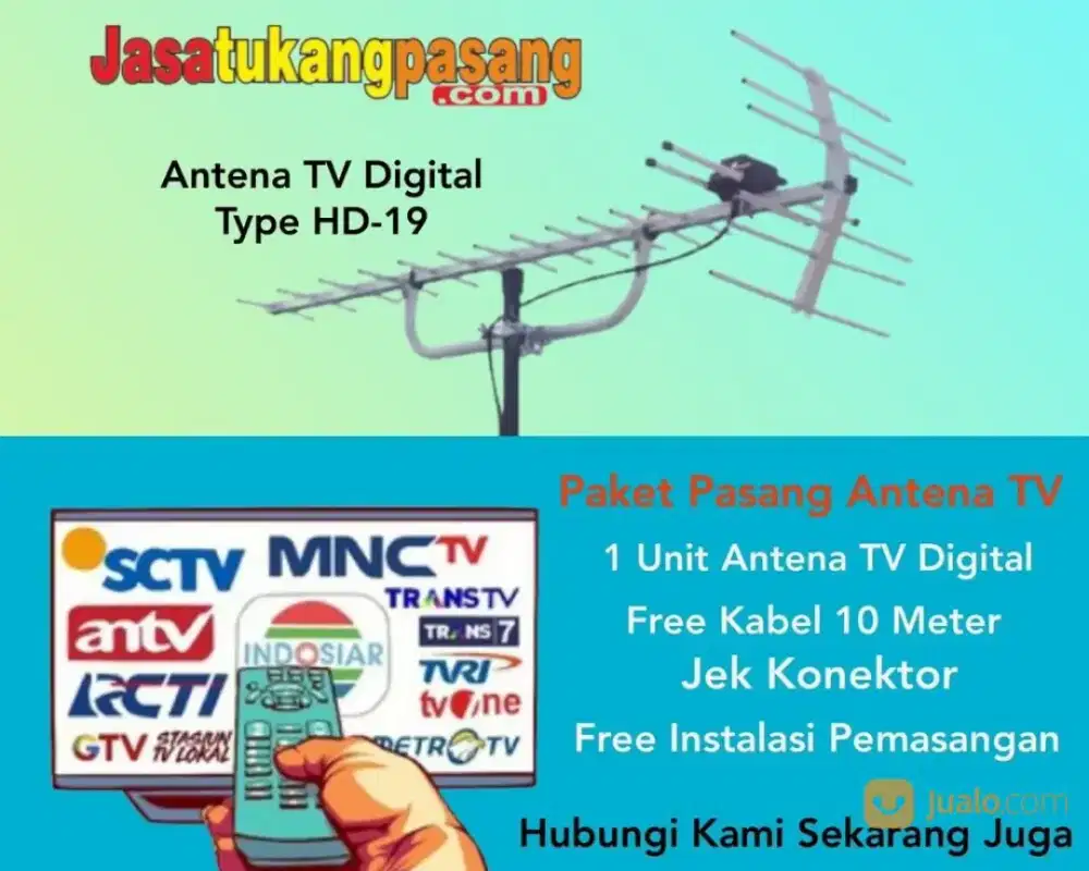 Hasil gambar tv bagus kl pake antenna digital ini ples pasang
