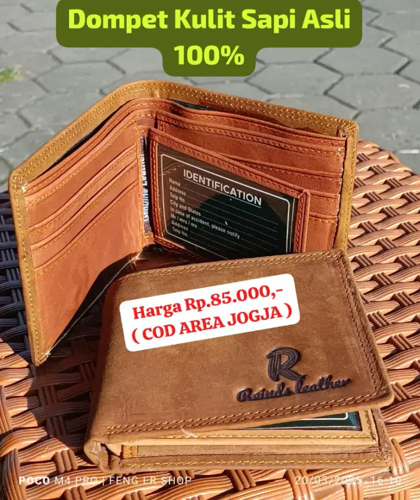 Dompet Kulit Sapi Asli ( COD KULONPROGO )