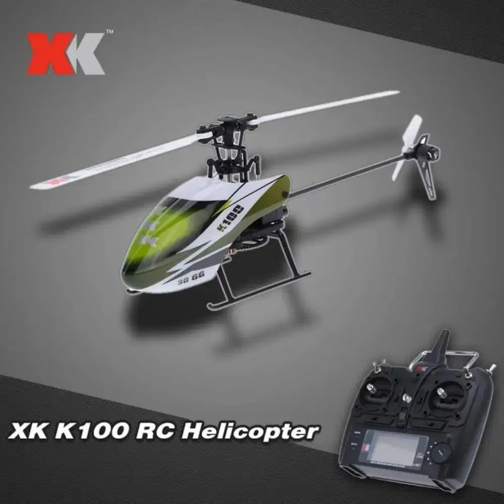 XK K100 Falcon 6CH 3D 6G Sistem Brushed Motor RTF RC Helicopter