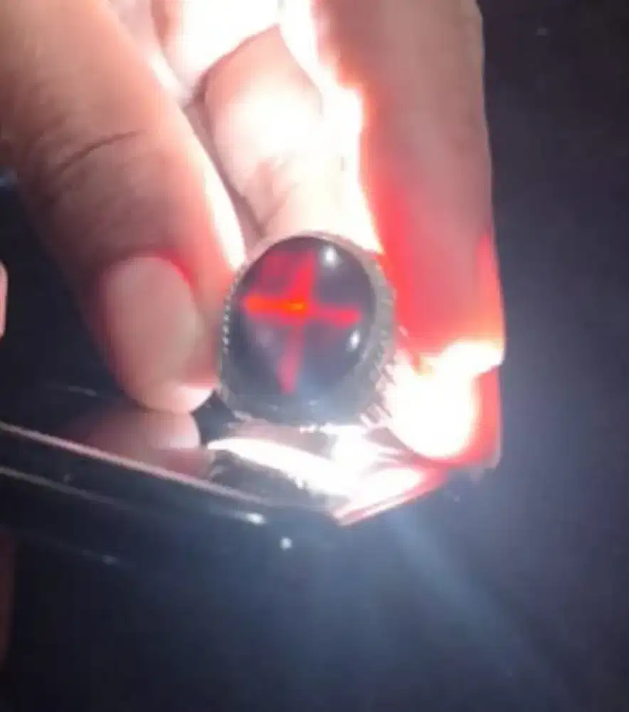 Batu Yaman Wulung tapak jalak, asli natural ring ni 19 langkah