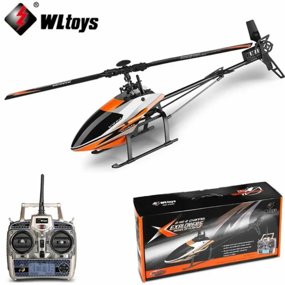 Dijual WLtoys RC Helikopter V950 Brushles 6CH 3D6G 24Ghz Remot Kontrol