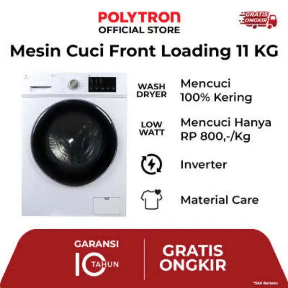 mesin cuci polytron 11 kg