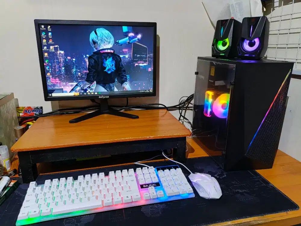 PC core i5 fullset kondisi baru cocok untuk kantor, sekolah & rumah